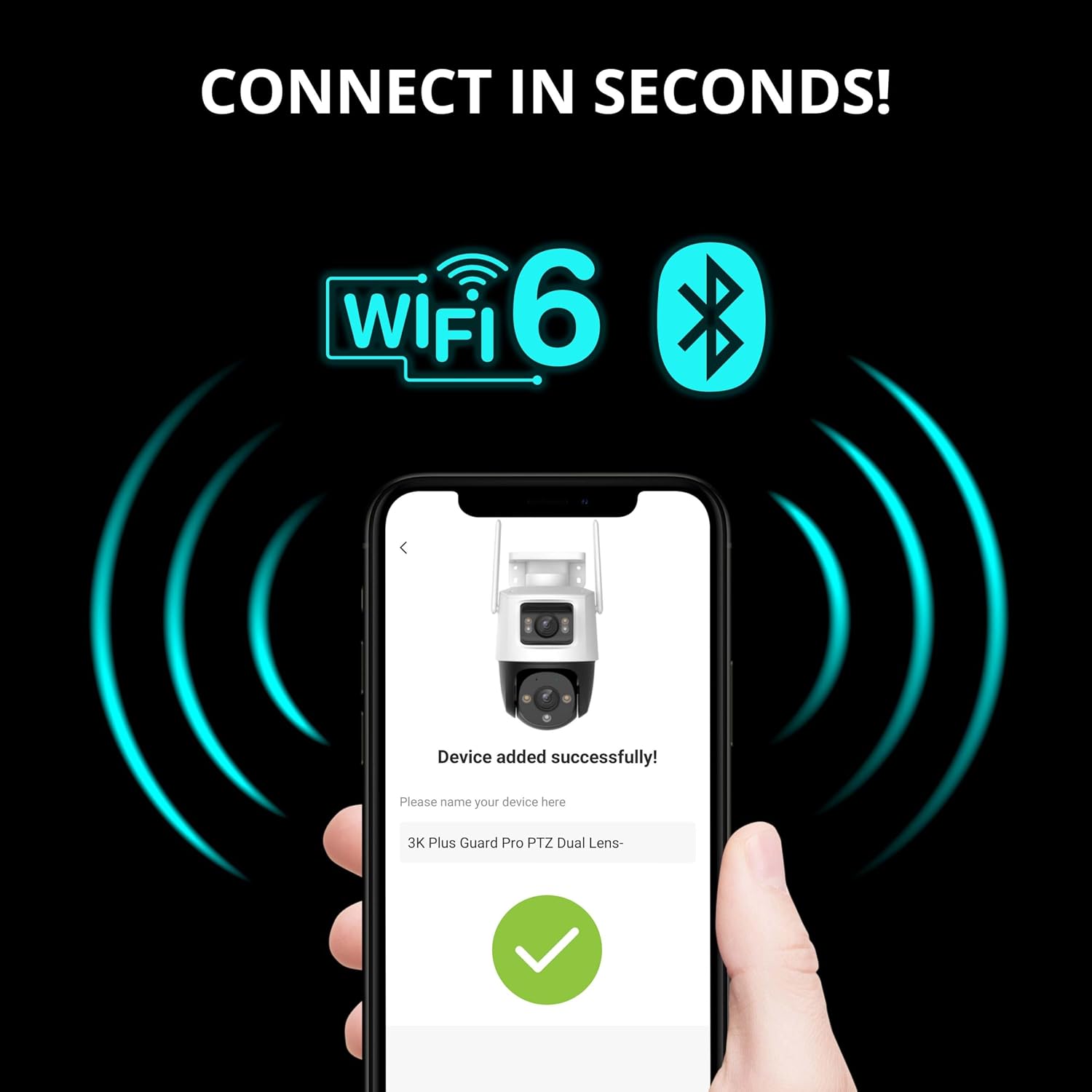 Defender AI Powered Guard Pro 3K Plus Dual Lens PTZ WiFi 6/Bluetooth Plug-in Power Security Camera, Human/Vehicle Detection, AI Auto-Tracking, Night Vision, Works w/Guard App, 4 Pack