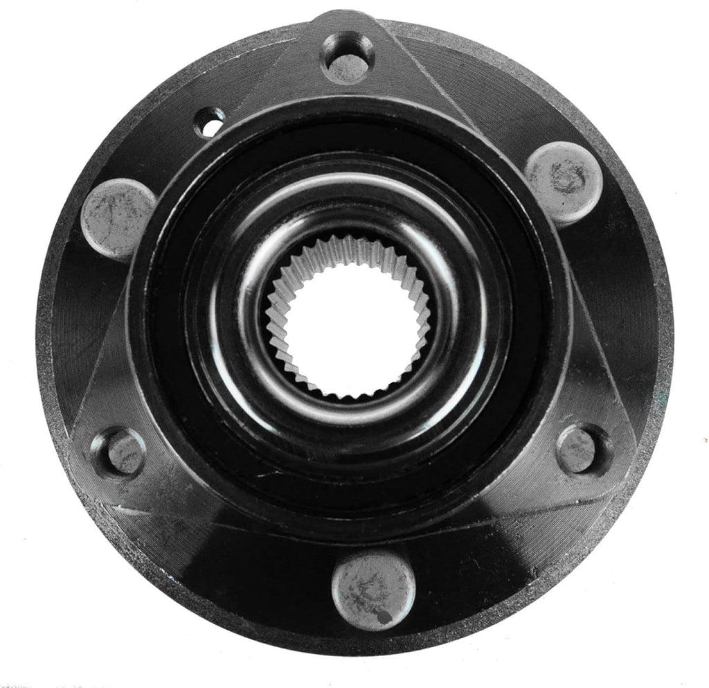 TRQ Front and Rear Wheel Bearing and Hub Assembly Set 4 Piece Compatible with 2008-2017 Buick Enclave 2009-2017 Chevrolet Traverse 2007-2016 GMC Acadia 2017 Acadia Limited 2007-2010 Saturn Outlook