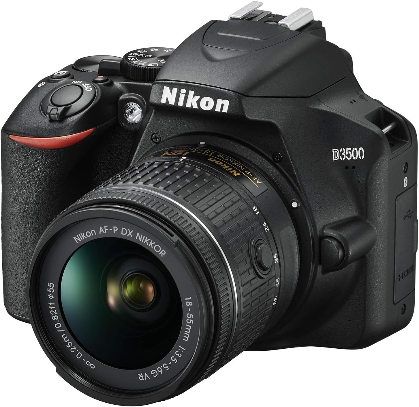 Nikon D3500 24.2MP DSLR Camera with AF-P DX NIKKOR 18-55mm f/3.5-5.6G VR Lens (1590B) – (Renewed)