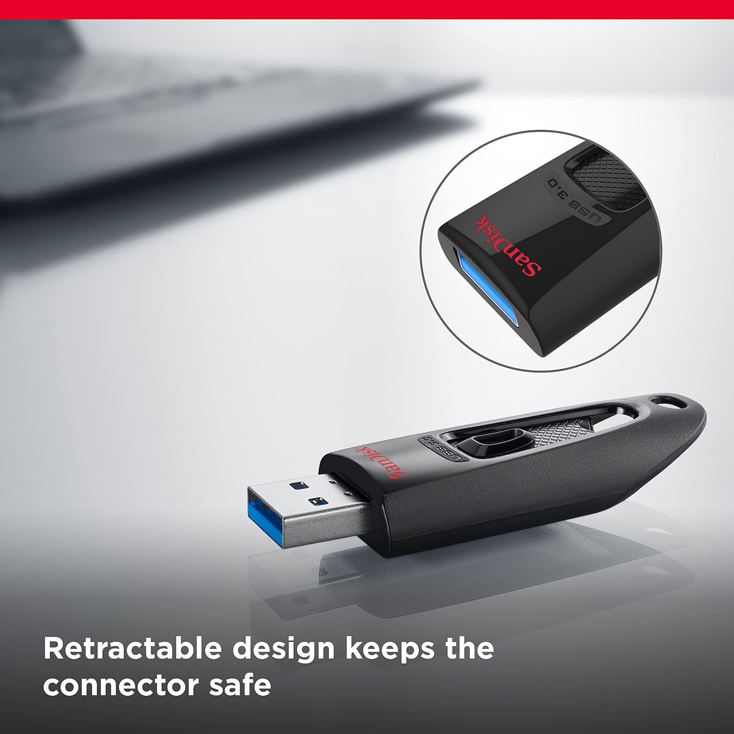 SANDISK 128GB 5-Pack Ultra USB 3.0 Flash Drive (5x128GB) - SDCZ48-128G-B5CT, Black