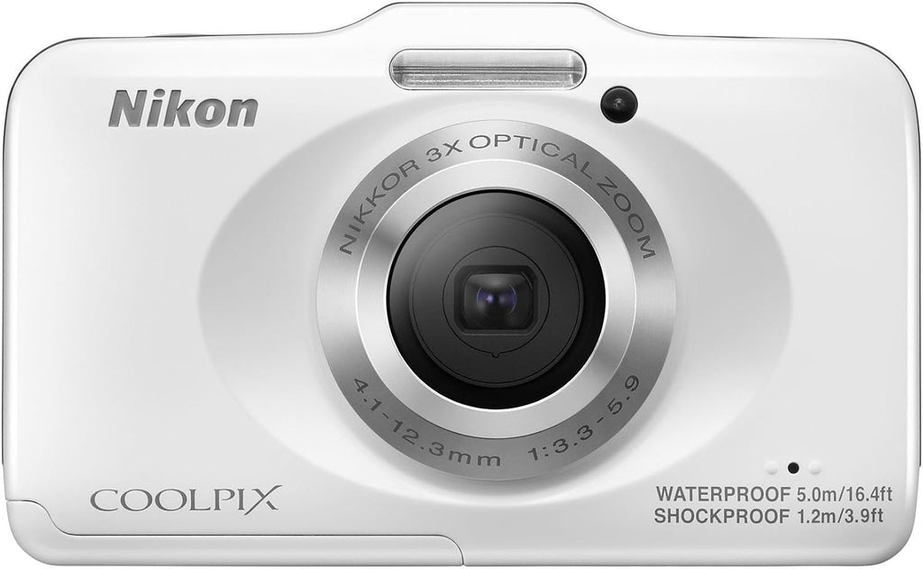 Nikon COOLPIX S31 10.1 MP Waterproof Digital Camera with 720p HD Video (White) (OLD MODEL)