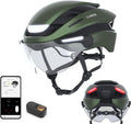 Lumos Ultra E-Bike Smart Helmet | NTA 8776 Certified | Front & Rear LED Lights | Retractable Face Shield | App Controlled | EBike, Scooter, Cycling, Bicycle | Adults, Men Women