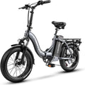 DriftGod Folding Electric Bike, 48V 20.8AH Large Removable Battery E Bike - 20'x3' Fat Tire - 80 Miles Max Range Ebike for Adults,Electric Bicycles for Commuter