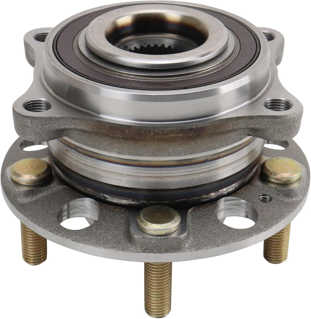 TRQ Left and Right Wheel Bearing and Hub Assembly Set 2 Piece Compatible with 19-23 Hyundai Santa Fe AWD 20-23 Palisade AWD 22-23 Santa Cruz 20-22 Kia Telluride AWD 21-23 Sorento 22-23 Carnival