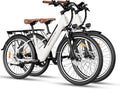 WINDHORSE 26' Electric Bike for Adults 20MPH & 30-50 Miles Range, Shimano 7-Speed, 468WH Removable Battery Commuter Ebike with 750W Peak Motor, Front Suspension, Rear Rack, Fenders, UL2849 Certified