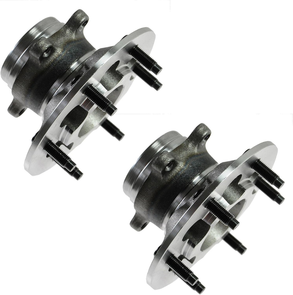 TRQ Front Left and Right Wheel Bearing and Hub Assembly Set 2 Piece Compatible with 2009-2012 Chevrolet Colorado Rear Wheel Drive 2009-2012 GMC Canyon Rear Wheel Drive