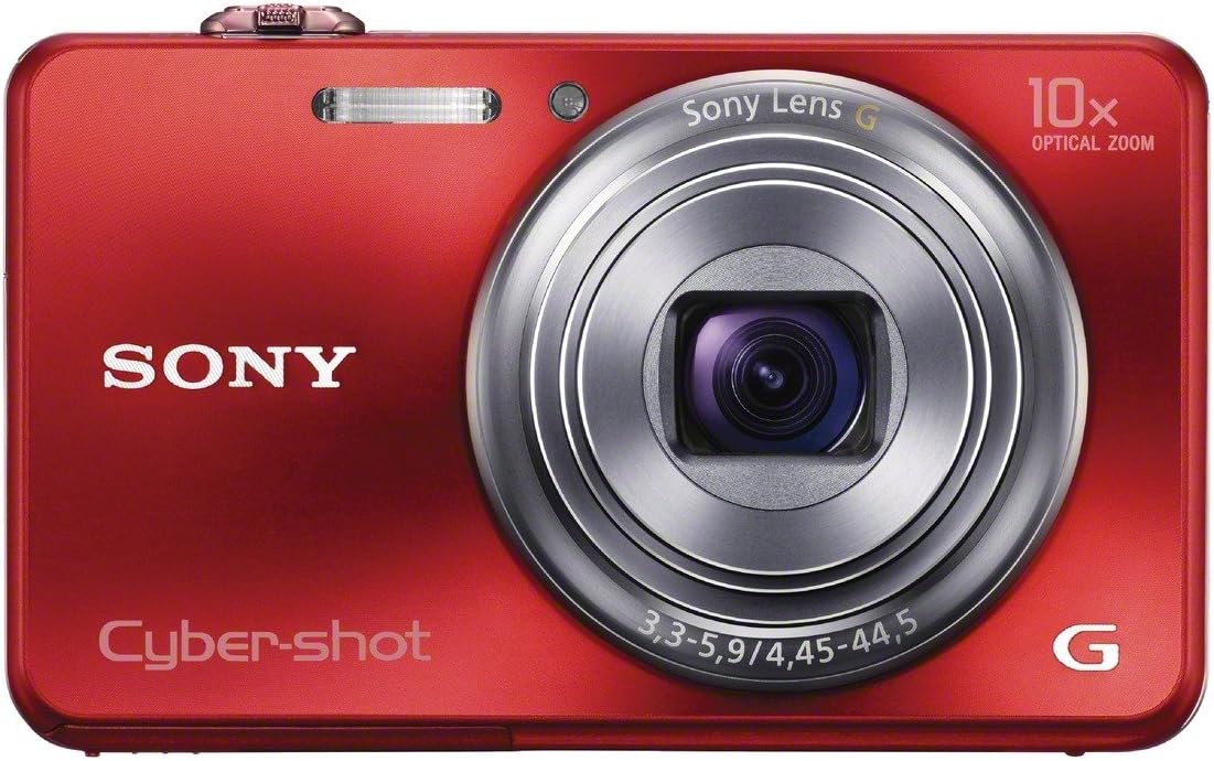 Sony Cyber-shot DSC-WX150 18.2 MP Exmor R CMOS Digital Camera with 10x Optical Zoom and 3.0-inch LCD (Red) (2012 Model)