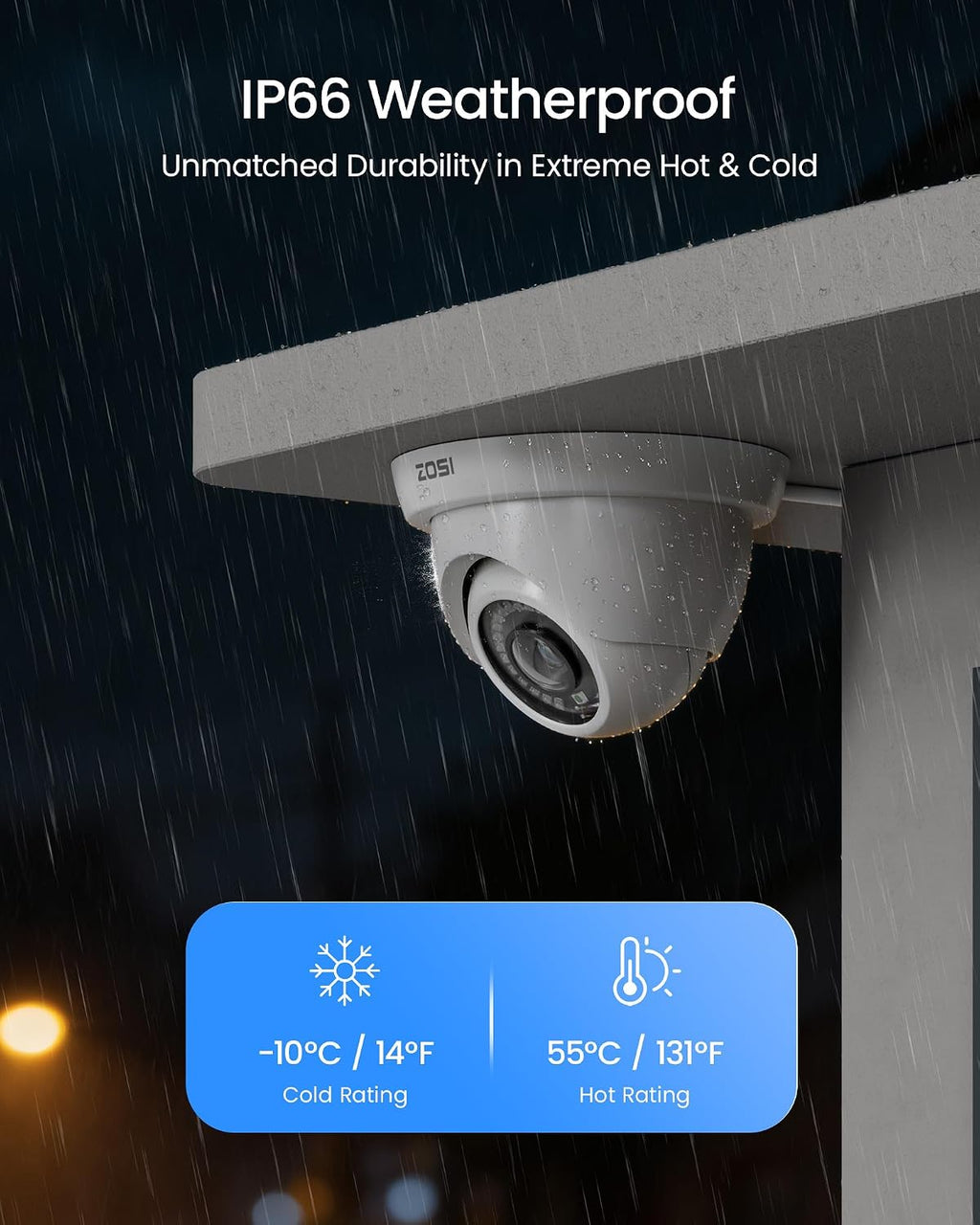 ZOSI 1080P H.265+ Home Security Camera System with AI Human Vehicle Detection, 5MP 3K 8 Channel Surveillance DVR and 4 x 1080p Weatherproof CCTV Dome Camera Outdoor Indoor, 80ft Night Vision, No HDD
