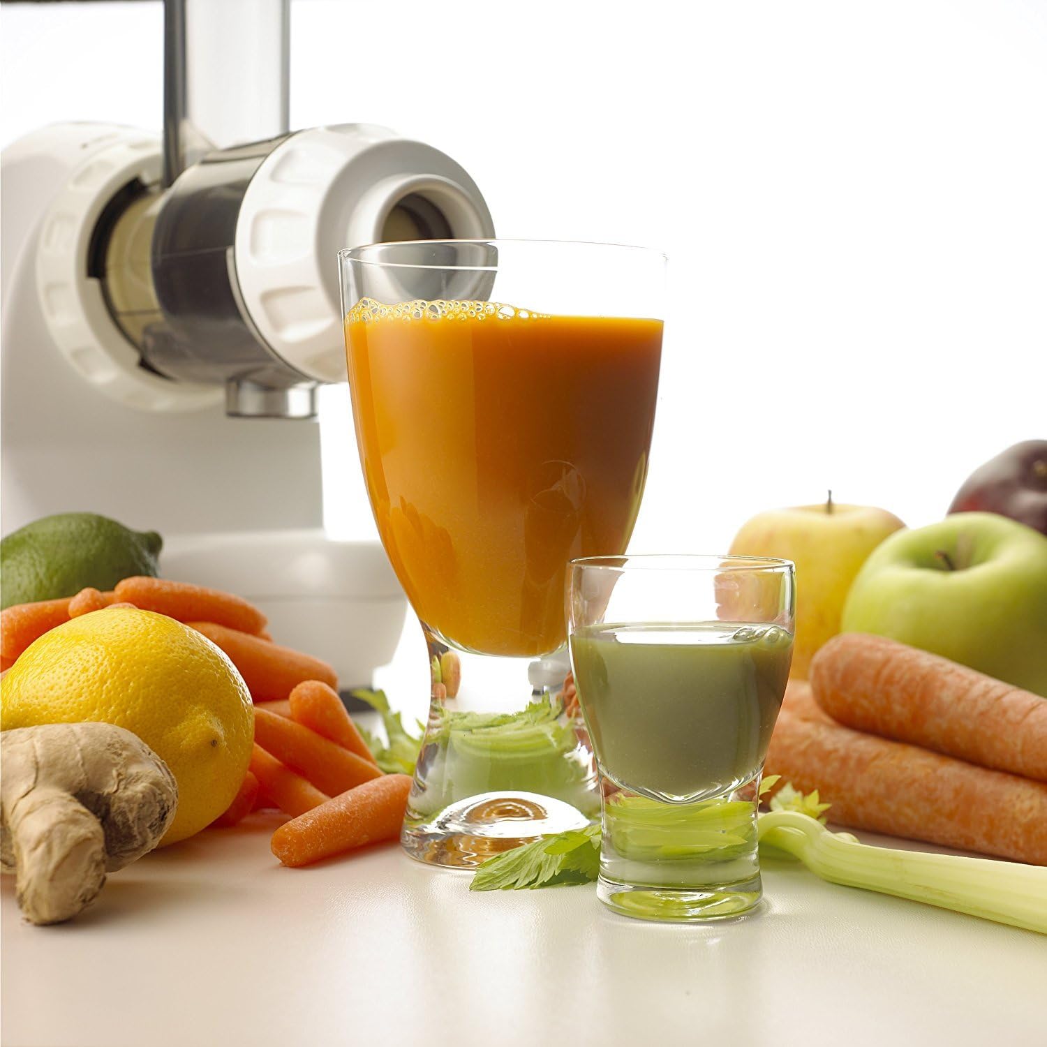 Omega J8004x Nutrition Center Commercial Masticating Juicer, White (Renewed)