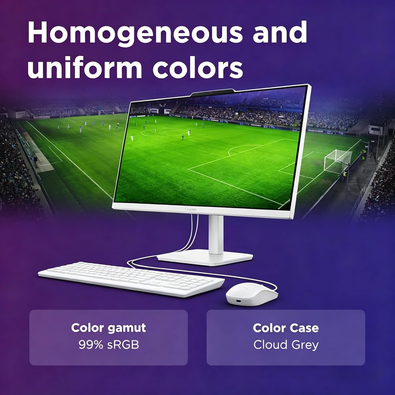 Lenovo 24' FHD All-in-One Desktop Computer - 16GB RAM - 512GB SSD - Intel 13th 8 Cores i3 CPU (Beat 11th i5) - Keyboard and Mouse - Windows 11 - Office 365 for The Web