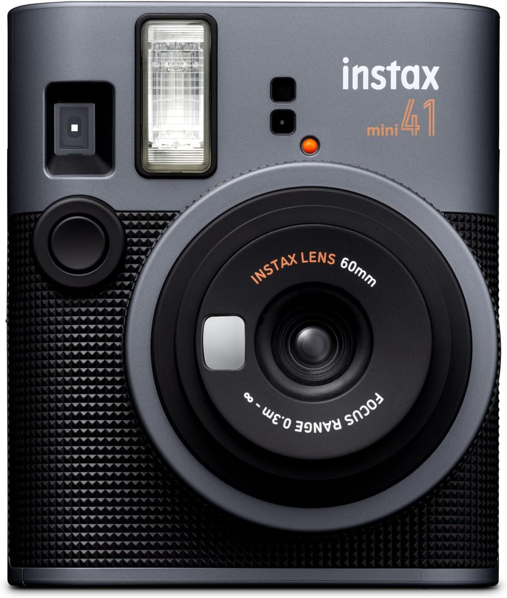 INSTAX mini 41 Instant Camera, Simple Operation with Auto Exposure, Built-in Flash, Selfie Lens, and Close up Mode,a Classic Design Camera which uses All mini Films Sold Separately