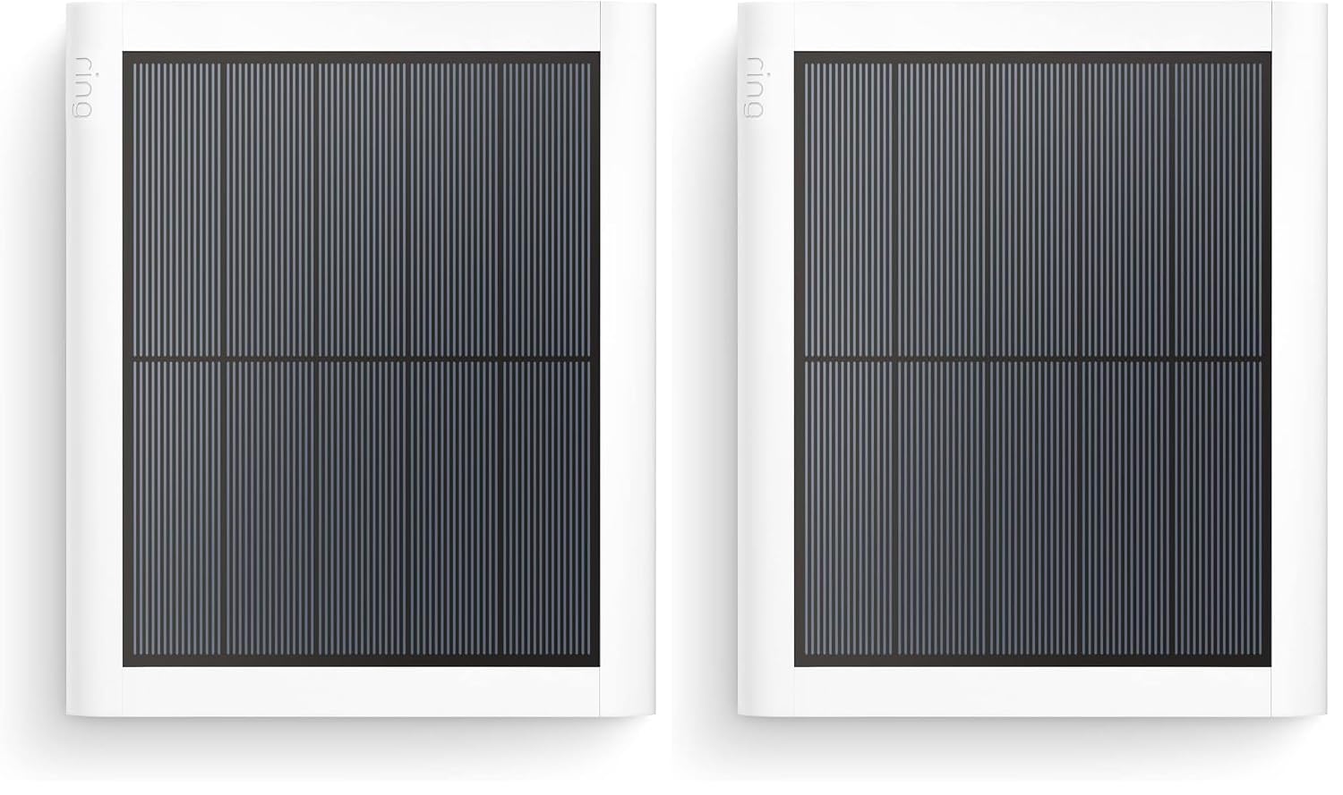 Ring Solar Panel (2nd Generation), 4W for Outdoor Cam (Stick Up Cam), Stick Up Cam Pro, Spotlight Cam Plus, Spotlight Cam Pro - White (Pack of 2)