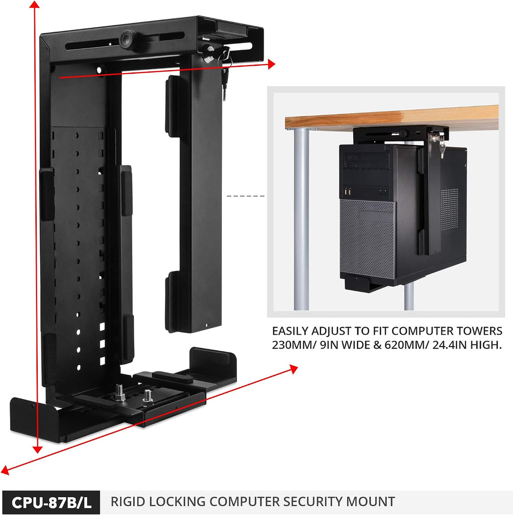 Penn Elcom Under-Desk Computer Mount, PC Tower Holder