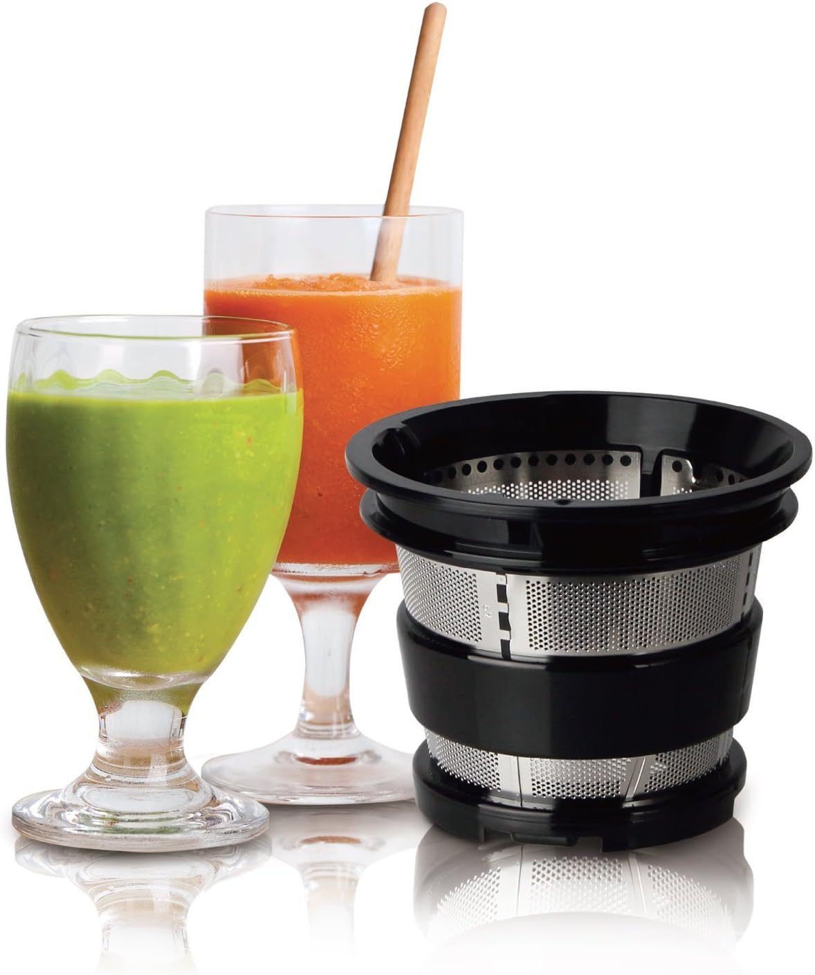 Kuvings Whole Slow Juicer with BPA-Free Components B6000SR Silver- Extra Wide Feed Chute- Reducing prep time by 40%-10 Year Limited Warranty- includes Sorbet and Smoothie Strainer