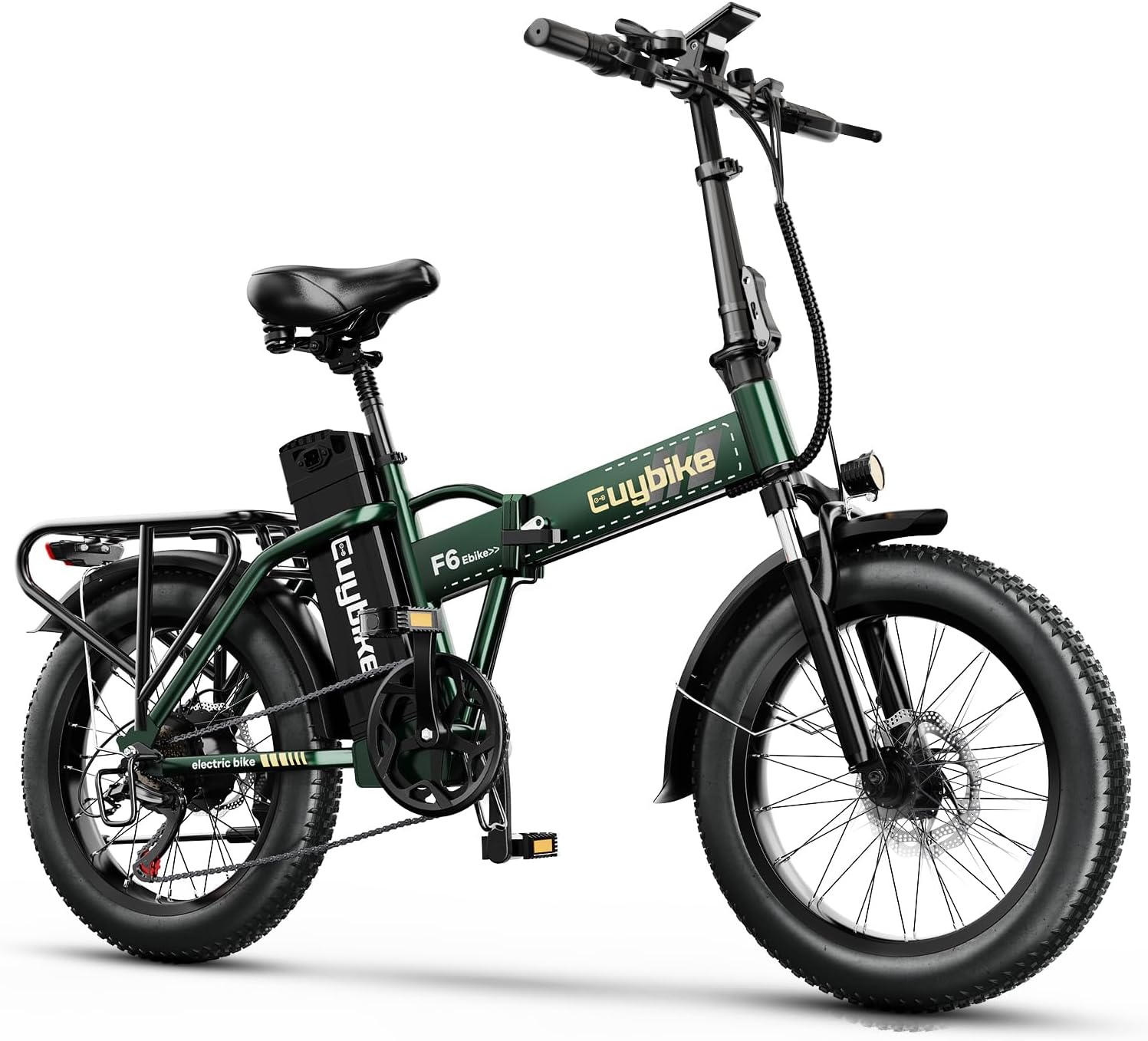 Foldable Electric Bike for Adults, 30+MPH, 48V 20Ah Removable Battery up to 80Miles, 20' Fat Tire Peak 1000W Motor Dirt Ebike Adult Electric Bicycle for City Commute Beach Mountain Adventurous E Bike