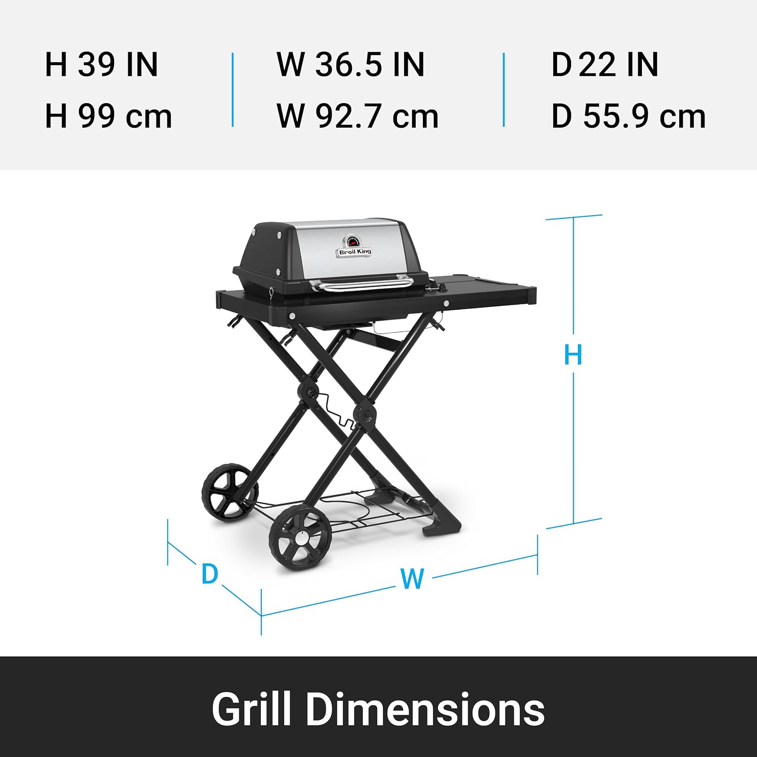 Broil King 910854 Porta-Chef AT220-2 Burner Propane Gas Portable Grill