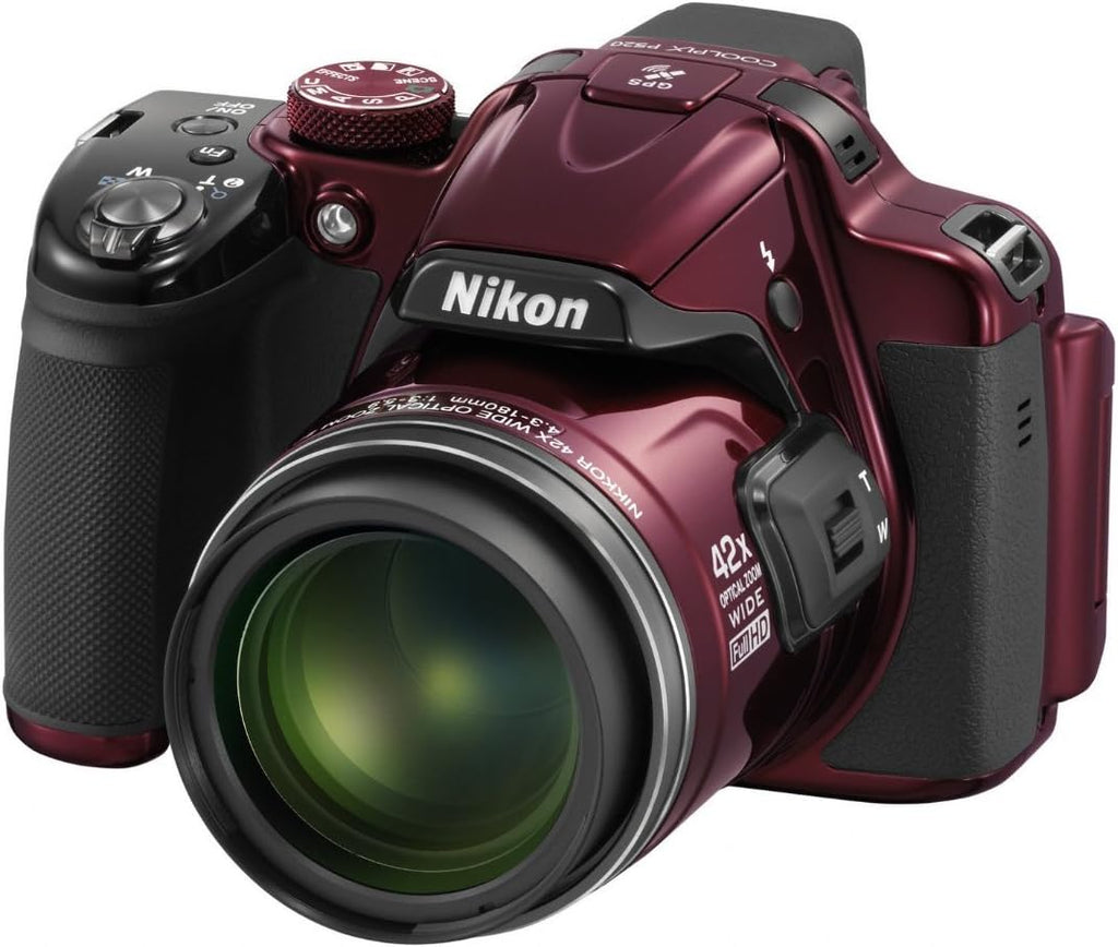 Nikon COOLPIX P520 18.1 MP CMOS Digital Camera with 42x Zoom Lens and Full HD 1080p Video (Red) (OLD MODEL)