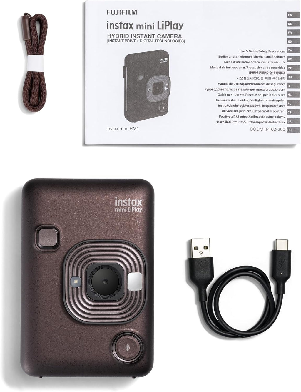 Fujifilm INSTAX Mini LIPLAY Hybrid Instant Camera - Deep Bronze