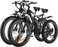 Electric Bike 26' Fat Tire Electric Bike for Adult, 20mph Peak 750W 48V 10.4/ 13Ah Removable Battery Electric Mountain Bike, Commuting Off Road Ebike 7 Speed & Front Suspension Fast Charge
