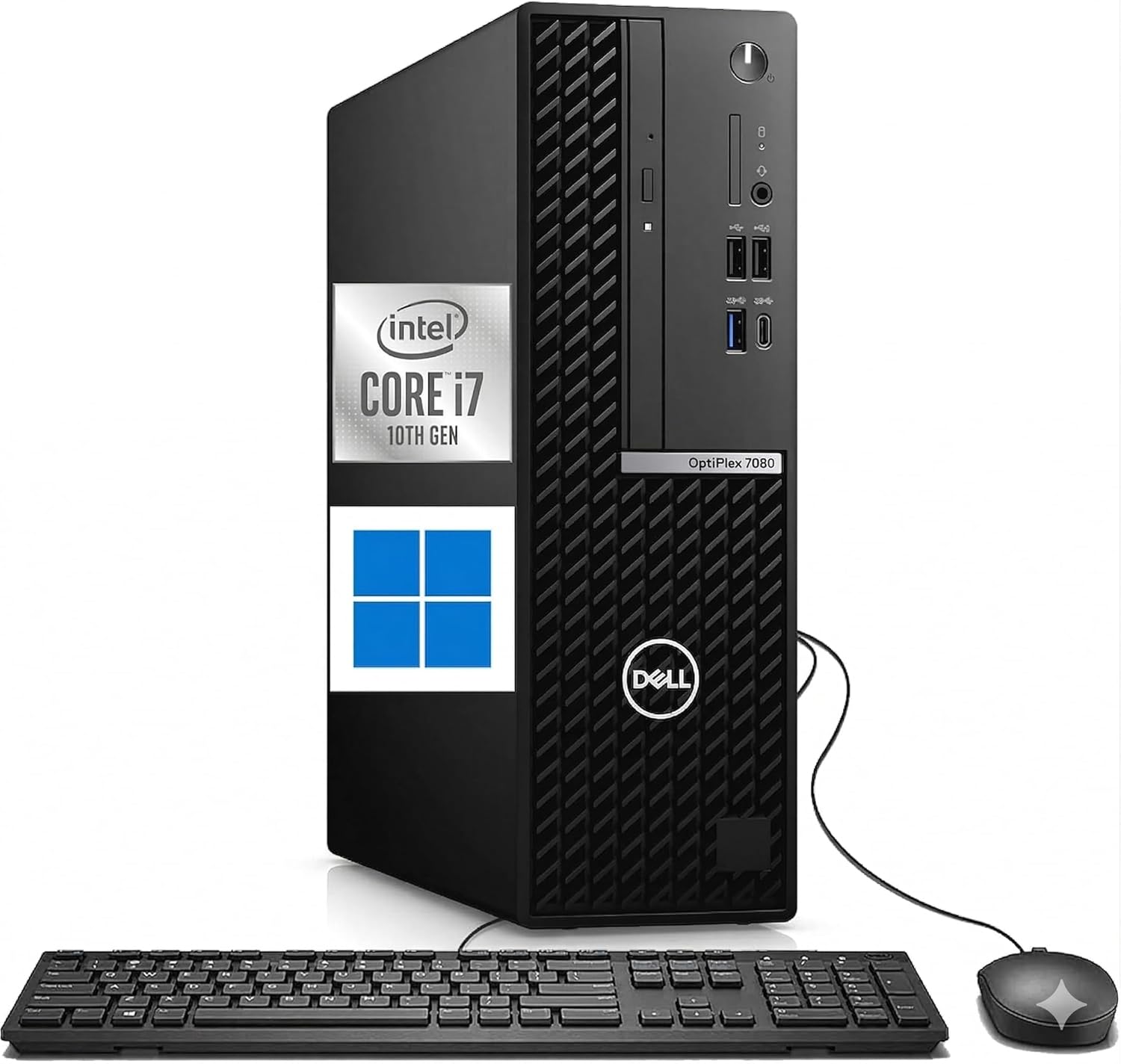 Dell OptiPlex 7080 SFF Desktop Computer Intel Core i7-10700 (2.94.8GHz), 8GB RAM, 256GB SSD, Small Form Factor Business PC (Renewed)