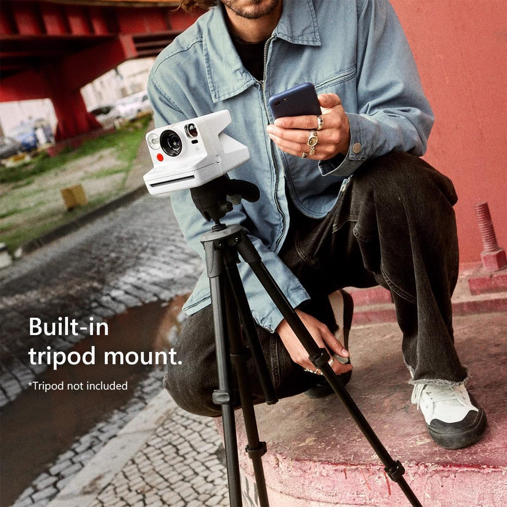 Polaroid Now+ 3rd Generation Bluetooth i-Type Instant Camera with 16 Color Film Photos, Coral | App Controlled with Signature Series Case Bundle