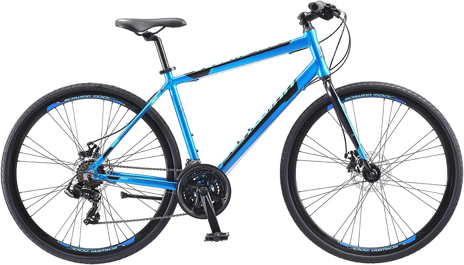 Schwinn Volare 1300 Road Bike, 700c Mens and Womens Bike, 14-Speed Drop Bar Road Bicycle, Aluminum Frame, Sport Tires, Fitness Seat, Alloy Caliper Brakes, Adult Bicycle