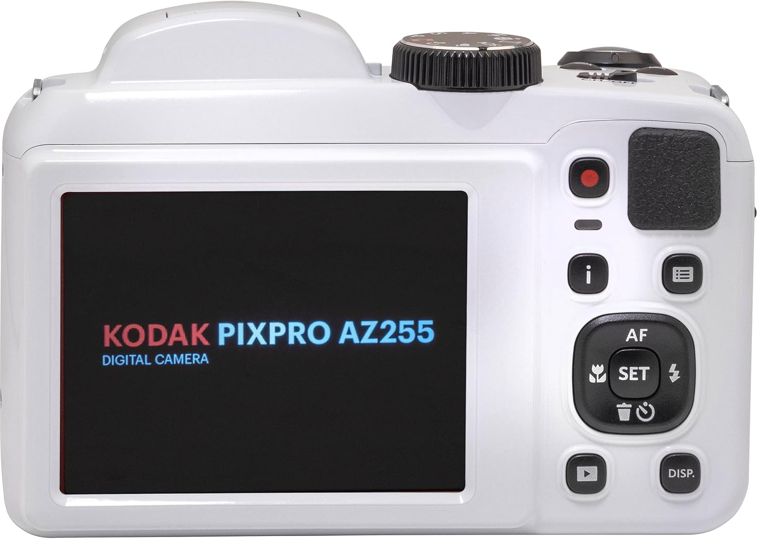 Kodak PIXPRO AZ255 Digital Camera (White) + Point & Shoot Camera Case + Transcend 32GB SD Memory Card + Rechargeable Batteries & Charger + USB Card Reader + Table Tripod + Accessories