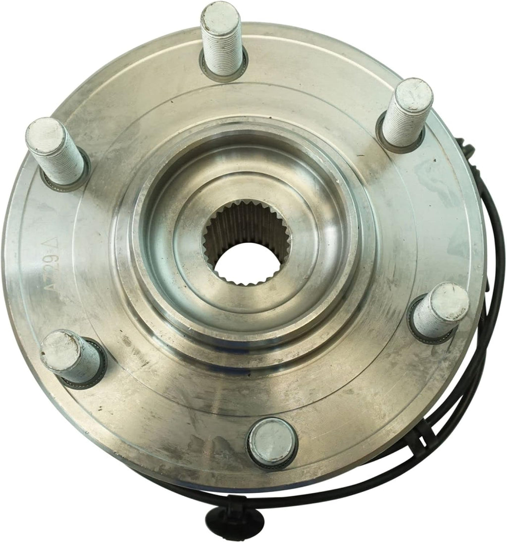TRQ Front Driver and Passenger Side Wheel Bearing and Hub Assembly Set 2 Piece Compatible with 2011-2013 Infiniti QX56 2014-2021 QX80 2017-2022 Nissan Armada