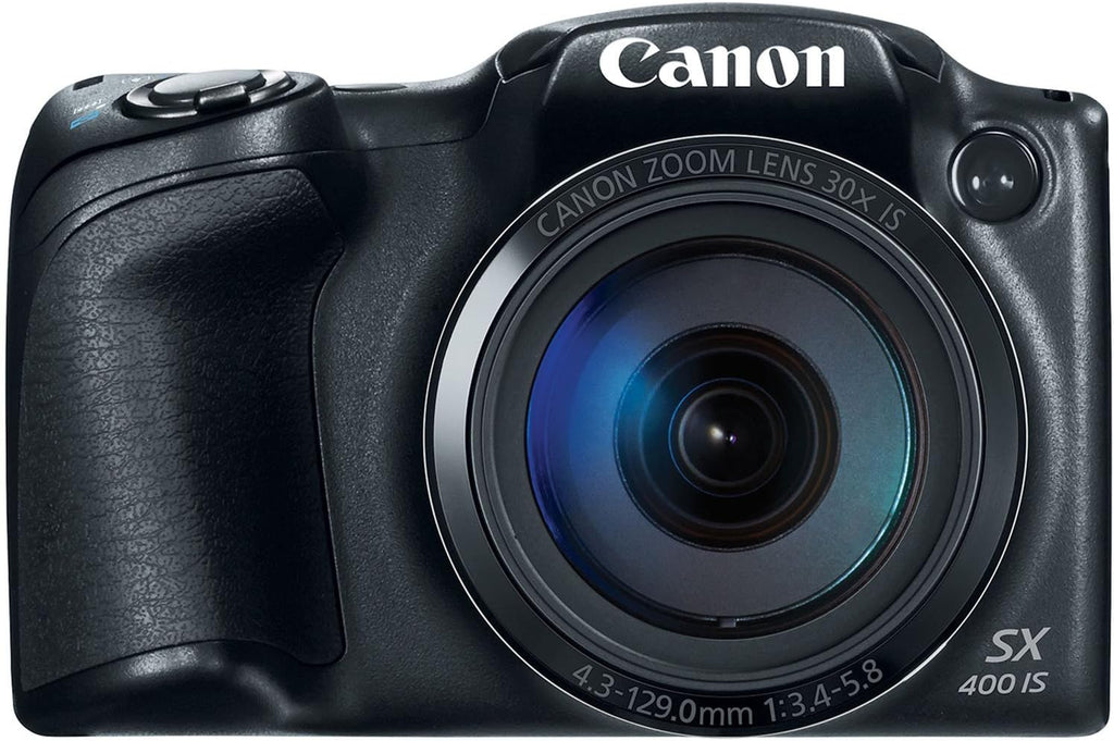 Canon PowerShot SX400 Digital Camera with 30x Optical Zoom Black (Renewed)