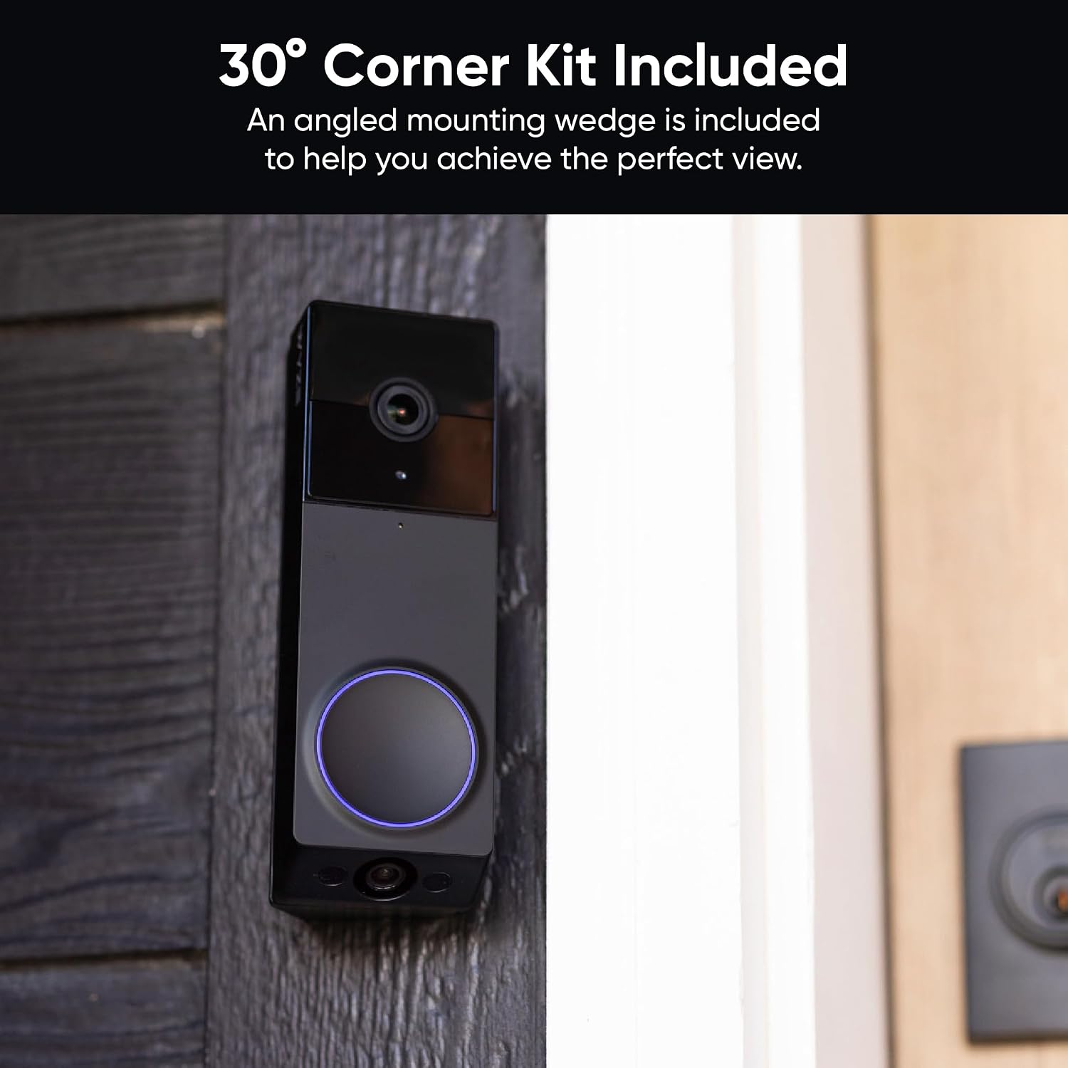 WYZE Wireless Duo Cam Video Doorbell (Chime Included), Battery Powered, 2K Full HD Video, 2 Cameras (People and Package), 2-Way Audio, Color Night Vision, Silver