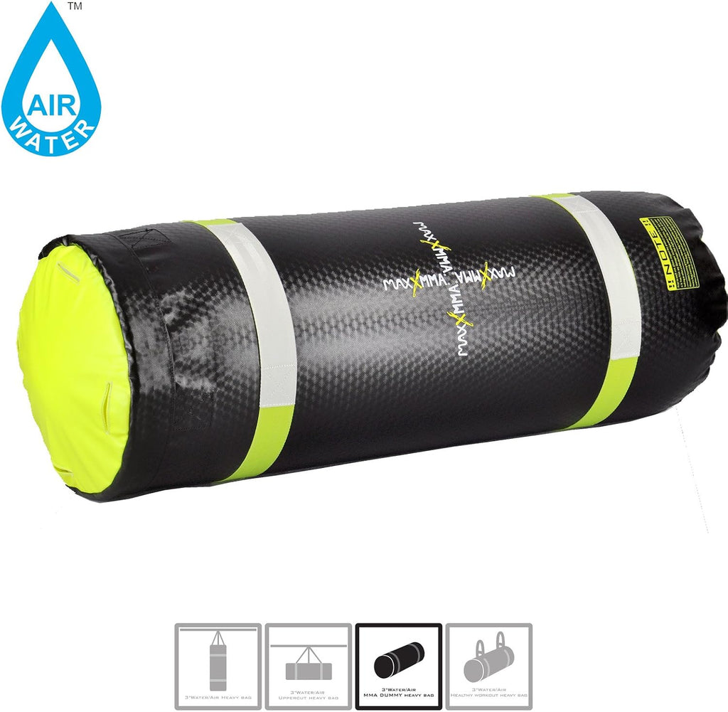 MaxxMMA 3 ft 4-in-1 Water/Air Heavy Bag | Training & Fitness, Uppercut Workout, MMA Grappling, Punching Bag