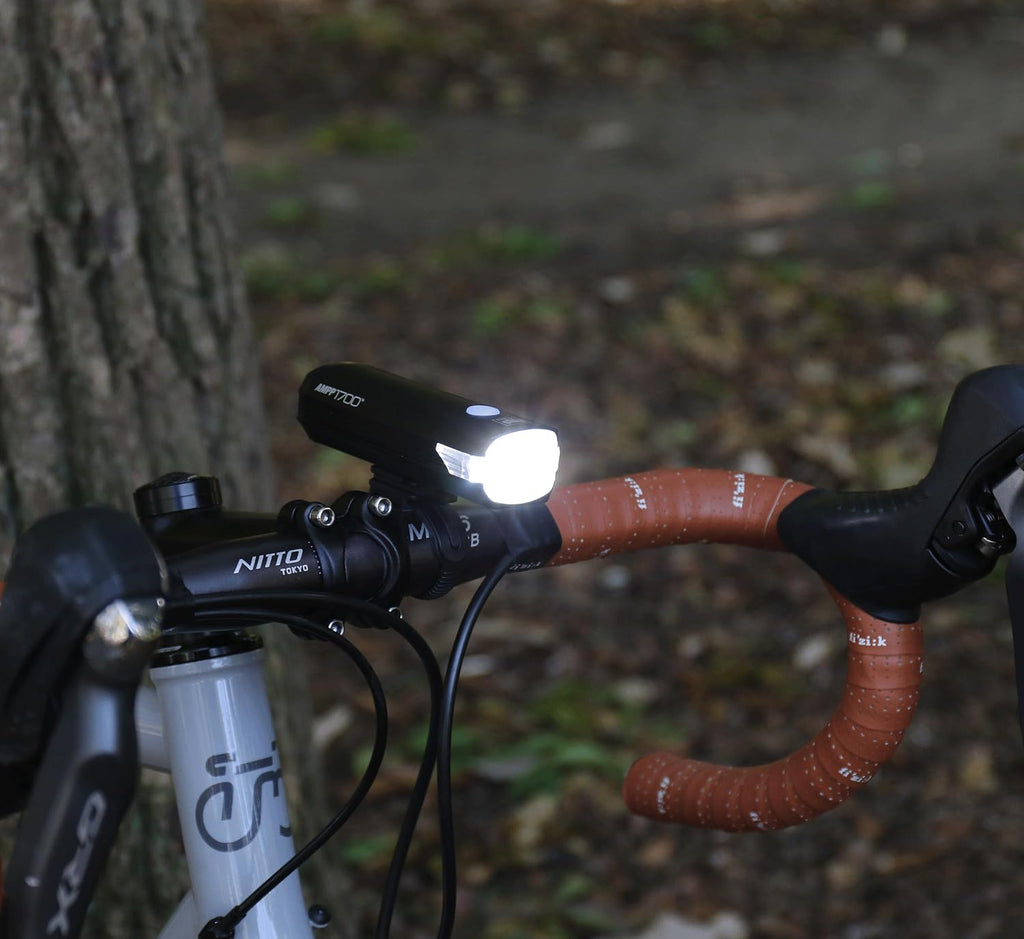 CATEYE AMPP USB Rechargeable Bike Light – High Visibility Super Bright OptiCube™ Headlight for Commuters, Road Cyclists & Mountain Bikers, Day & Night Riding Modes, IPX4 Waterproof, Tough & Durable