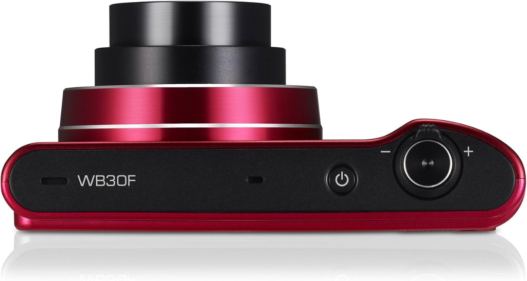 Samsung WB30F 16.2MP Smart WiFi Digital Camera with 10x Optical Zoom and 3.0' LCD Screen (Red) (OLD MODEL)