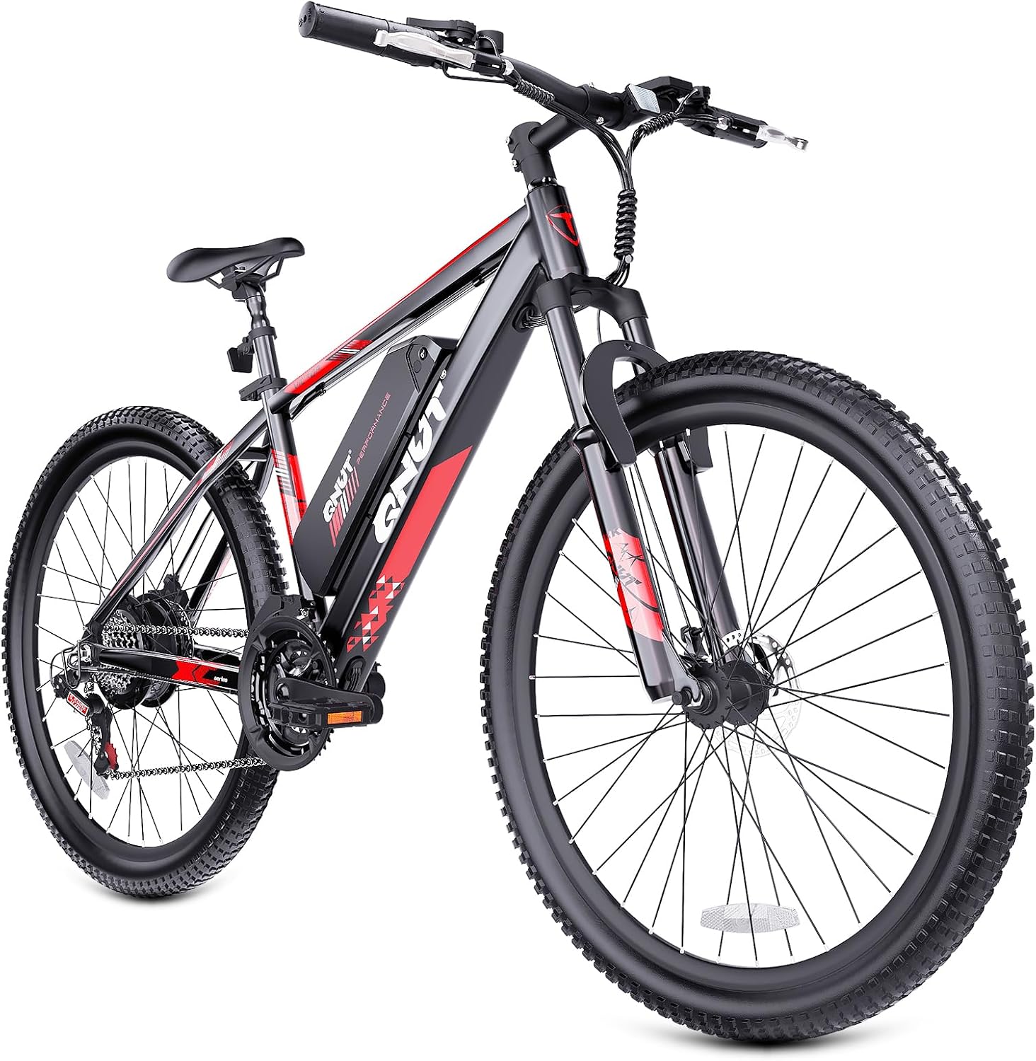 Totem Electric Bike for Adults, 750W Peak 26' Ebike for Men Women Teens with 375WH Babttery 21 Speed 20Mph, Up to 40Miles Front Suspension, Commuting E-Bike Mountain Bicycle