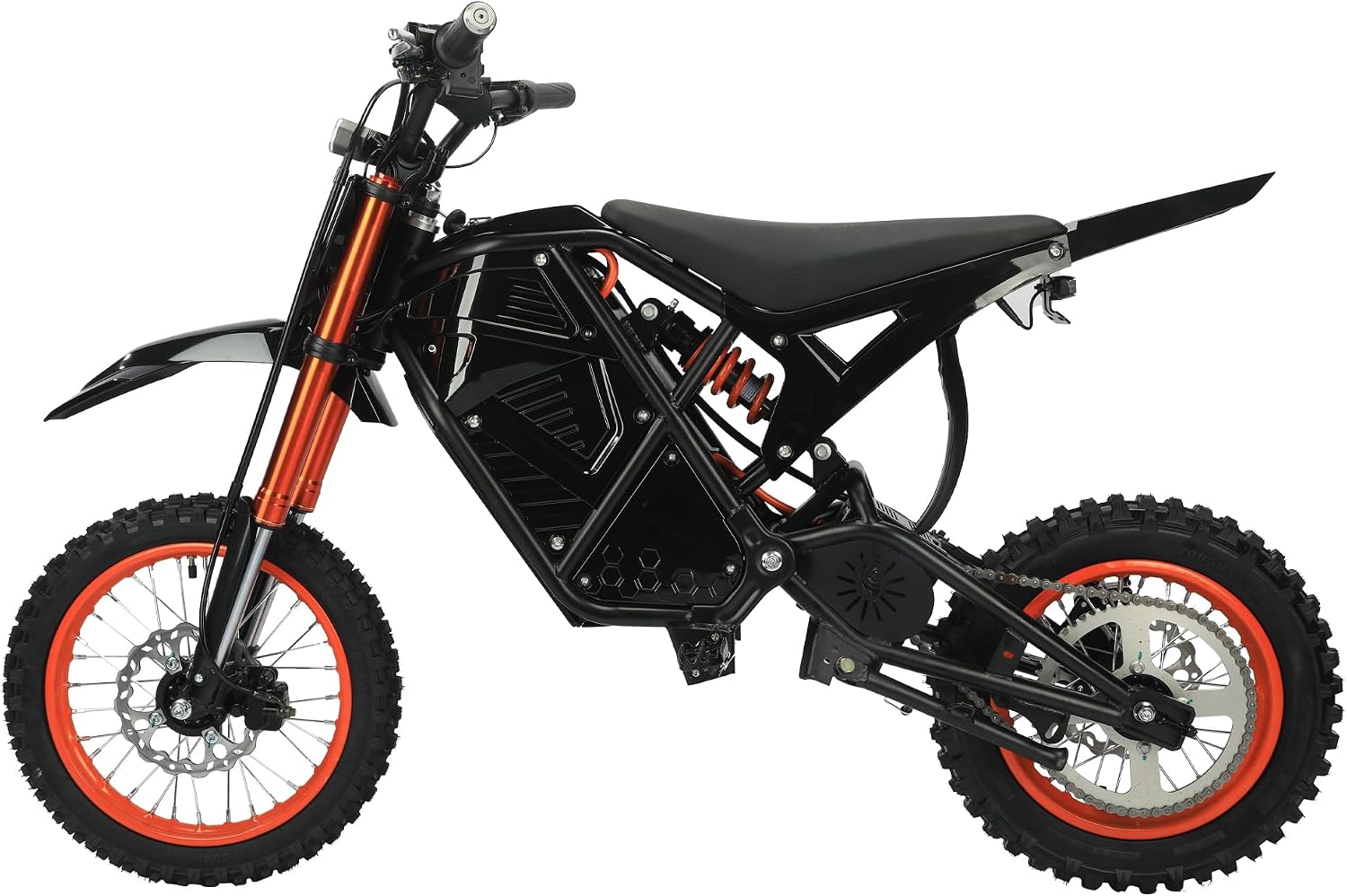 2500W Electric Dirt Bike for Teens & Adults - 37MPH Off-Road EBike, 48V 23AH Removable Battery E Bikes, 14'/12' Fat Tires Bicycle, Hydraulic Brakes Mountain Trail Motorcycle for Ages 13+