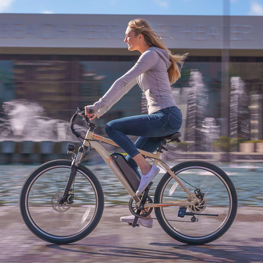 Jasion EB5 Electric Bike for Adults with 1000W Peak Motor,Removable Battery Commuting Electric Mountain Bike,Up to 40Miles,7-Speed and Front Fork Suspension Ebike