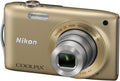 Nikon COOLPIX S3300 16 MP Digital Camera with 6X Zoom NIKKOR Glass Lens and 2.7-inch LCD (Gold)