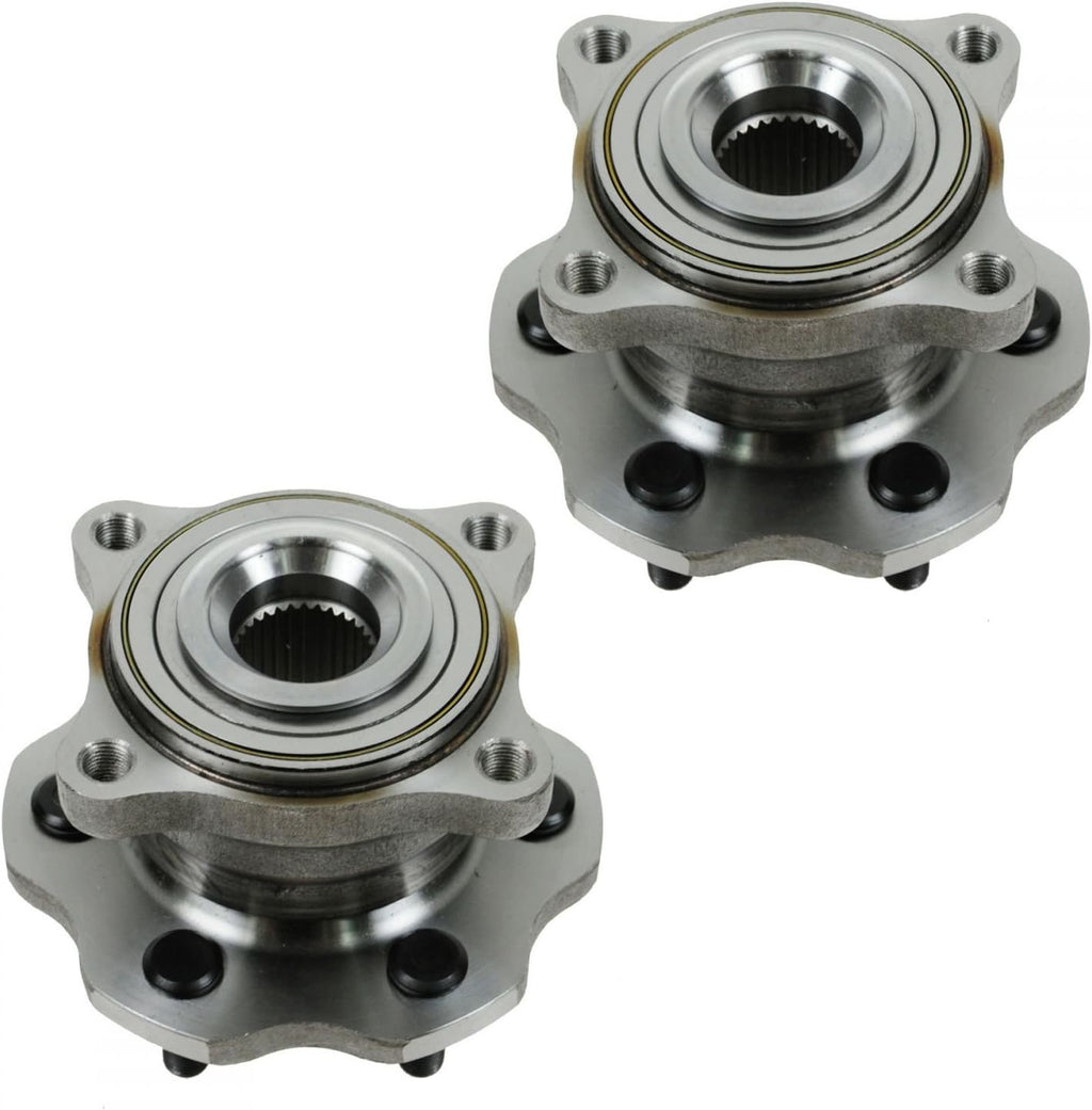 TRQ Rear Left and Right Wheel Bearing and Hub Assembly Set 2 Piece Compatible with 2005-2008 Nissan Armada Mexico Built Models 1st VIN Digit 3 2005-2012 Pathfinder