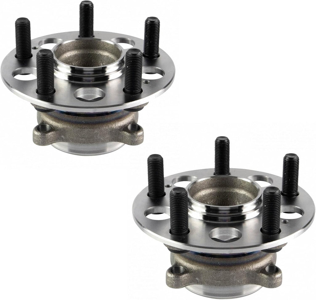 TRQ 2 Piece Rear Wheel Bearing & Hub Assembly Set Compatible with 2014-2020 Acura RLX