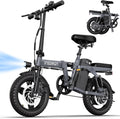 INSDRGN Electric Bike for Adults and Teens,14' Folding Adult E Bike with 650W Peak Motor,20MPH,28Miles Range,Advanced 9-Point Suspension & Dual Disc Brake,Removable Battery,UL 2849 Certified