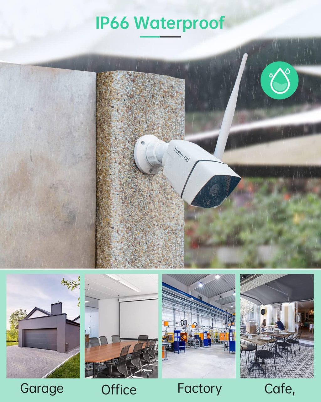 Wireless Security Camera System,Firstrend 5MP Security System Wireless with 4 CCTV Cameras Ultra HD Two Way Audio 8CH NVR 2TB Hard Drive Night Vision Motion Alarm APP for Home Indoor Outdoor