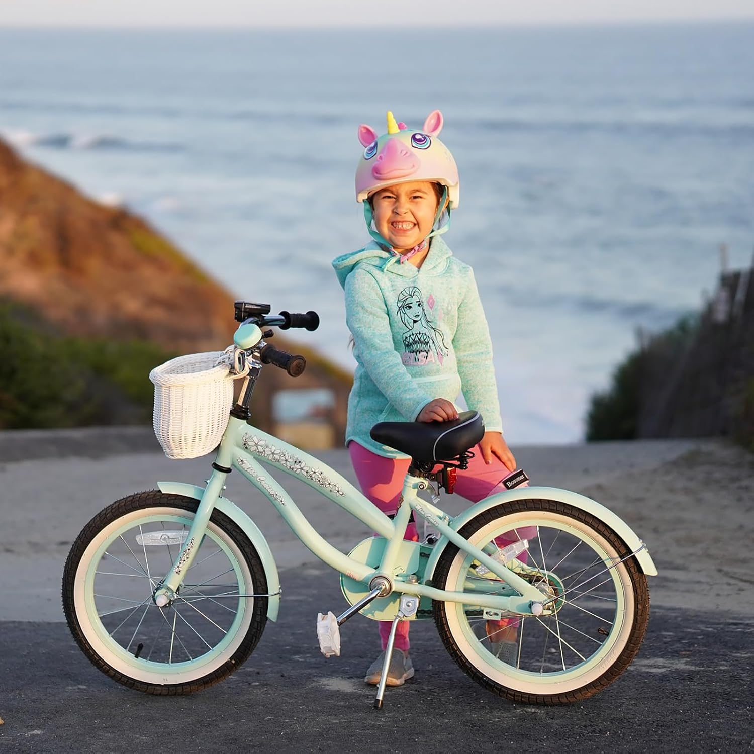 JOYSTAR 12 14 16 Inch Kids Cruiser Bike for Ages 2-7 Years Old Girls & Boys, Kids' Bike with Training Wheels, Coaster Brake, Adjustable Seat & Fenders, Child Bicycles