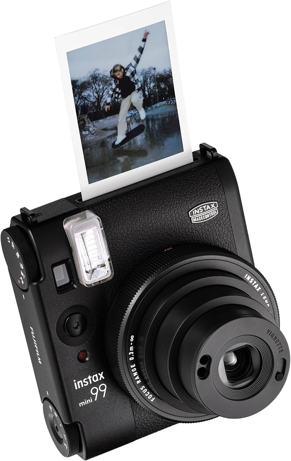 Fujifilm Instax Mini 99 Instant Camera with Carrying Case + Fuji Instax Film Value Pack (20 Sheets) Accessories Bundle (Black)