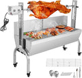 Rotisserie Grill With Wind Screen, Stainless Steel Charcoal Spit, Electric Pig Rotisserie Machine, 176LBS/80KG BBQ Grill for Pig Roasting, Camping & Backyard Use