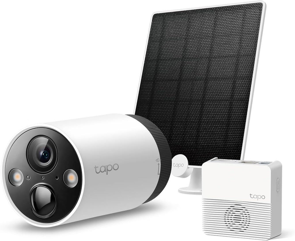 TP-Link Tapo Outdoor Wireless Camera with Solar Panel Bundle: Outdoor Wireless Camera C420S1 + Solar Panel A200 (2K QHD, Color Night Vision, Starlight Sensor, Works w/Alexa & Google Home)