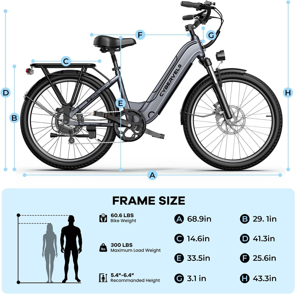 1000 Peak Electric Bike for Adults,up 80 Miles Removable Battery Ebike, 26' Electric E Bike with 7-Speed,Adult Electric Bicycles for Commute Beach Snow White Womens All Terrain