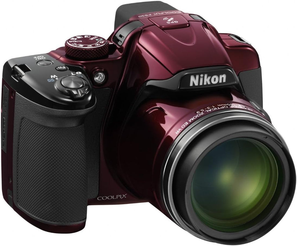 Nikon COOLPIX P520 18.1 MP CMOS Digital Camera with 42x Zoom Lens and Full HD 1080p Video (Red) (OLD MODEL)