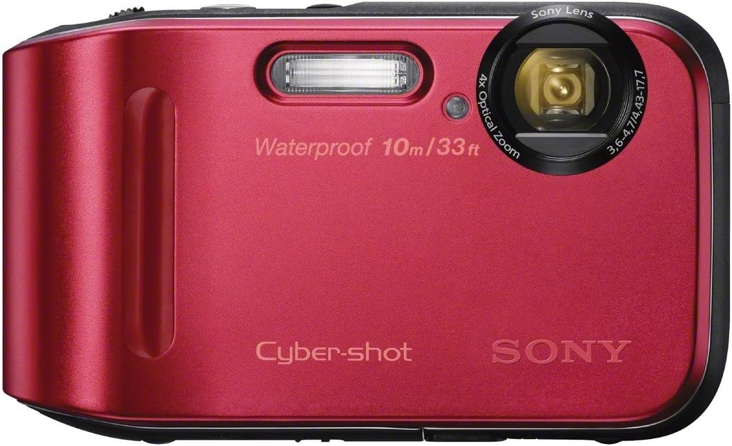 Sony DSC-TF1/R 16 MP Waterproof Digital Camera with 2.7-Inch LCD (Red)