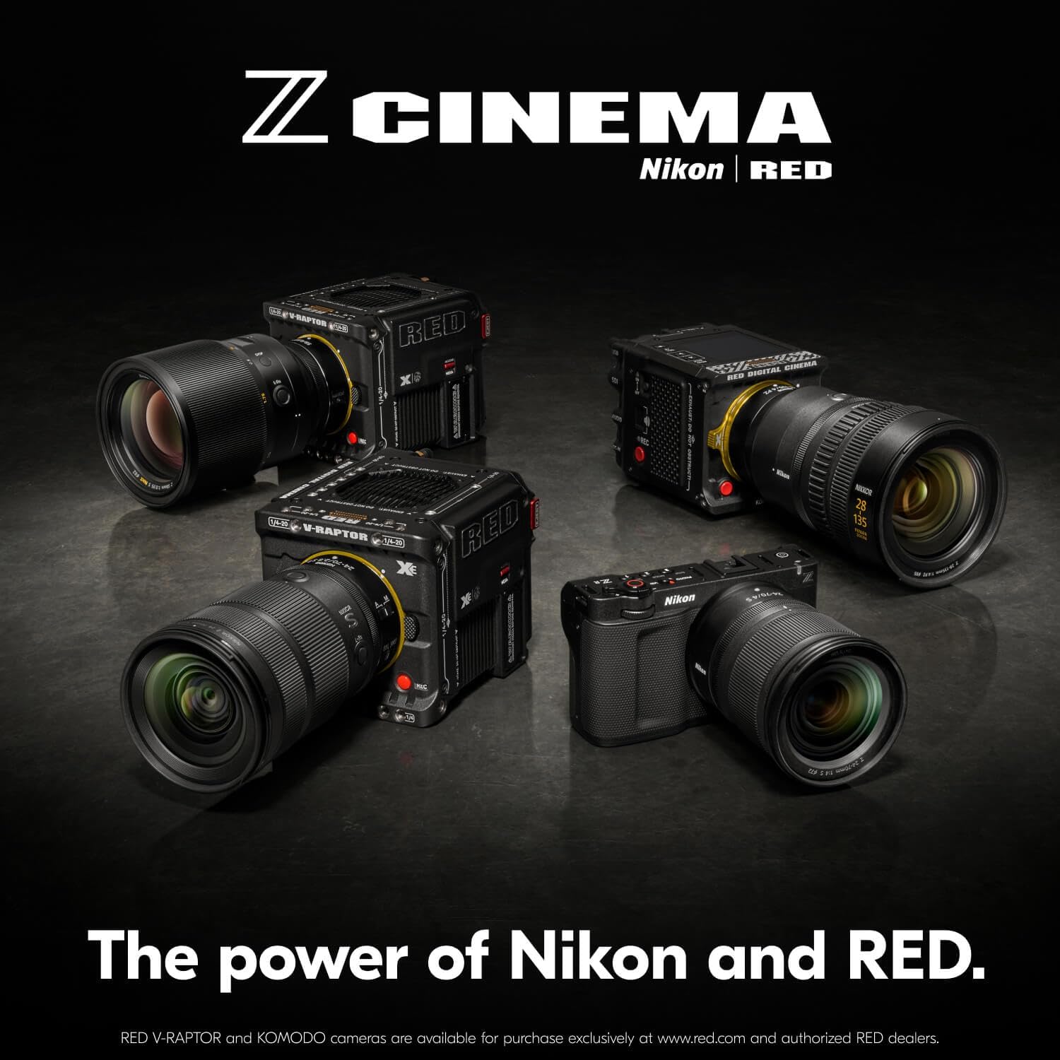 Nikon RED Z Cinema | ZR Cinema Camera | 32-Bit Float Audio RED Color Science 6K Full-Frame Camera Body with 4' DCI-P3 Monitor