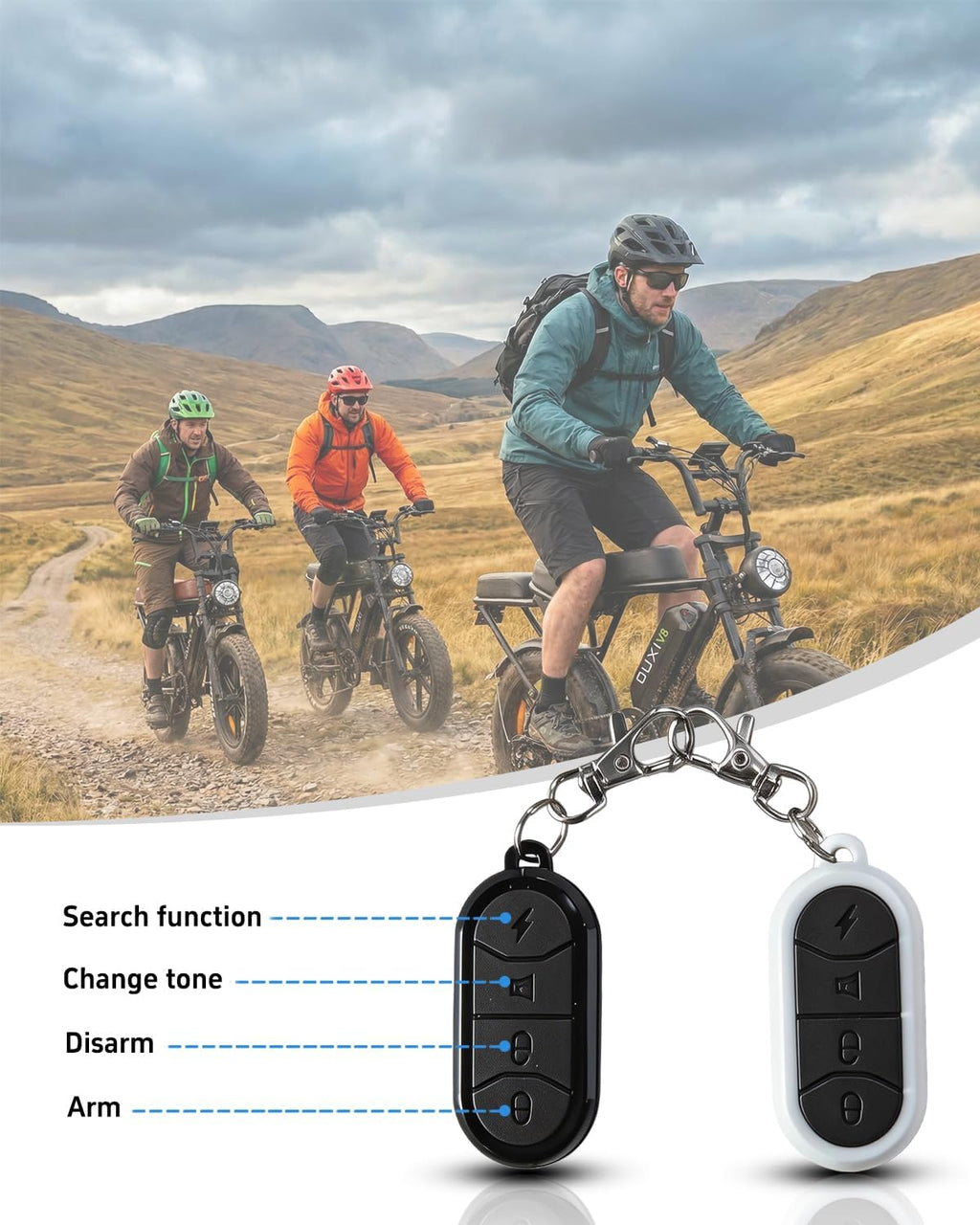 OUXI V8 Series Electric Bike for Adults, Peak 500W/1000W,20/31 MPH, 10.4/15/30 AH Removable Battery, 16''/20' Fat Tire Electric Bike,7-Speed Gear Electric Bicycles,Ebike Moped for Commuting & Off-Road